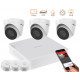 2MP IP комплект для видеонаблюдения Hikvision Kit 2MP 3 Dome lite