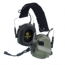 Активные защитные наушники Earmor M32 (FG) Olive с гарнитурой