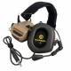 Активные защитные наушники Earmor M32 (CB) Coyote Brown с гарнитурой