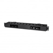 Кабельный организатор Trinix TRX-1U/CM-HP Black horizontal горизонтальный пластиковый на 12 портов для коммутационного шкафа 19"