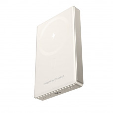 Повербанк 10000mAh Choetech B739 Silver QC3.0 PD3.0 бездротова магнітна зарядка