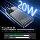 Повербанк 5000mAh Choetech B738 Black QC3.0 PD3.0 бездротова магнітна зарядка