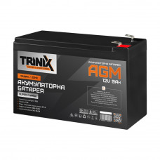 Trinix 12V9Ah/20Hr Super Charge AGM Акумуляторна батарея 12В 9Аг свинцево-кислотна