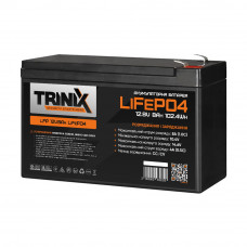 Акумуляторна батарея літій-залізо-фосфатна 12.8В 8А*год Trinix LFP 12V8Ah LiFePO4