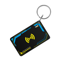 Ключ-брелок EM-Marine+Mifare Trinix Proximity-key EM+MF epoxy прямокутний 30*50 мм жовто-блакитний