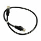 Патч-корд мережевий Trinix UTP, RJ-45, CAT.5 0.3m Black