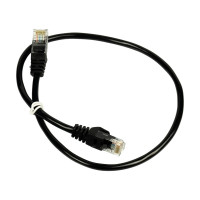 Патч-корд сетевой Trinix UTP, RJ-45, CAT.5 1m Black