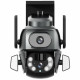 IP PTZ-видеокамера с WiFi 4Mp (2*2Mp) Light Vision VLC-9692WI10ZL f=4+8mm, ИК+LED-подсветка, с микрофоном