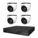 Комплект IP-видеонаблюдения на 4 камеры TVT IP-Video Kit 4x4Mp(T) PoE: 4 купольные 4Mp видеокамеры + 4-канальный 6Mp видеорегистратор