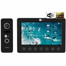 Видеодомофон KAPPA+ HD WF Black, вызовная панель PRIME FHD Black с уголком NeoLight NeoKIT HD WF B/Black