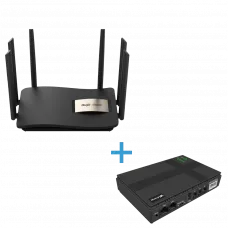 Комплект маршрутизатор та джерело безперебійного живлення VIA Energy Mini UPS + RG-EW1200G Pro