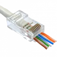 Коннектор со сквозными отверстиями Kingda UTP RJ45 кат. 6 (100шт.)