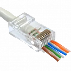 Коннектор со сквозными отверстиями Kingda UTP RJ45 кат. 6 (100шт.)