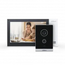 Комплект (белый домофон) Dahua Standart DHI-VTO2211G-WP-S2+DHI-VTH2421FW-P