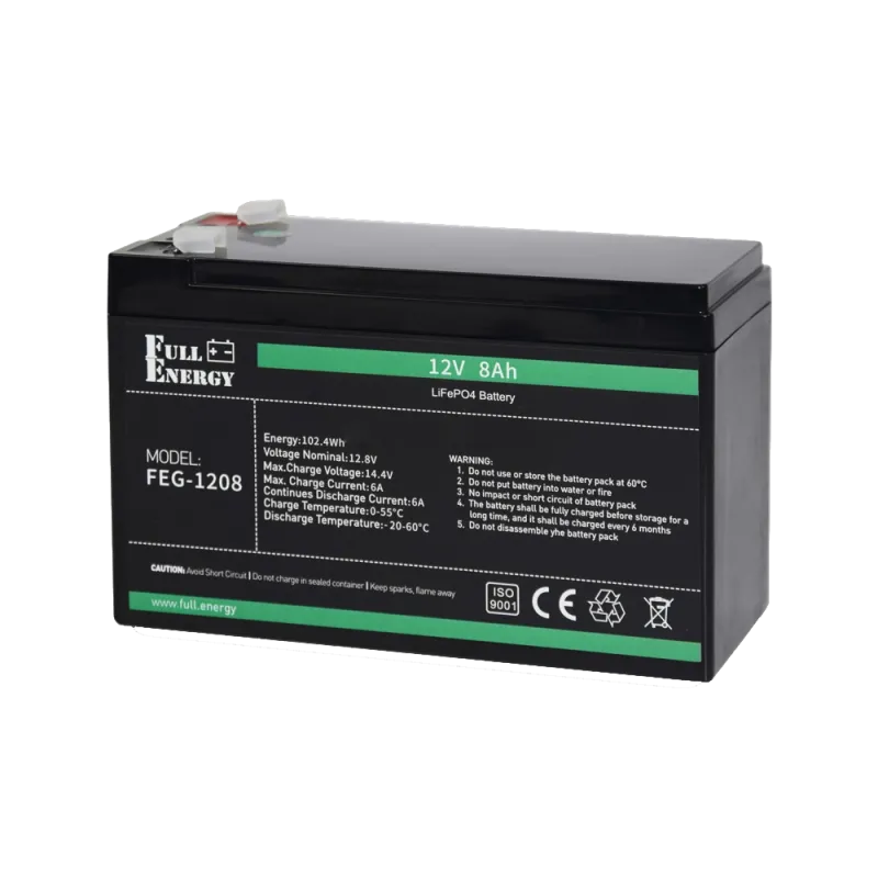 Літієва акумуляторна батарея Full Energy FEG-128 12В 8.5А•ч