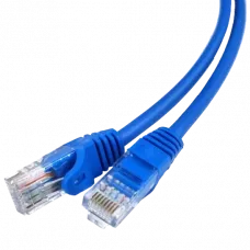 Патч-корд синий 0.5м UTP CAT5e