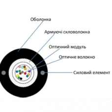 Кабель волоконно оптичний ECG UT004-SM-GY-FRP-LSZH (бухта - 4км)