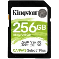 Карта пам'яті SDXC Kingston Canvas Select Plus 256Гб 100R C10 UHS-I U3 V30