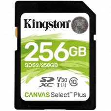 Карта пам'яті SDXC Kingston Canvas Select Plus 256Гб 100R C10 UHS-I U3 V30