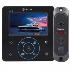 Комплект видеодомофона BCOM BD-480M Black Kit