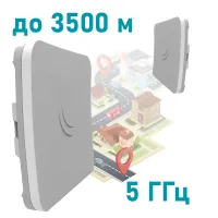 Внешняя точка доступа 5GHz Wi-Fi MikroTik SXTsq 5 ac (RBSXTsqG-5acD)