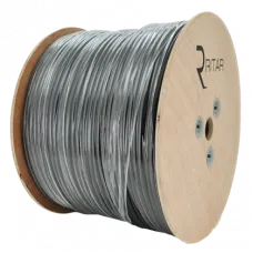 Кабель коаксіальний з живленням 305 м RITAR B305-RG59CU + 2x0.5mm CU, 0,81 мм.CU, 64x0.12m CCA