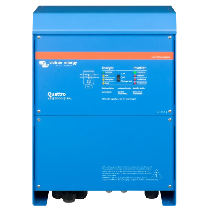 Інвертор VictronEnergy Quattro 48/15000/200-100/100 однофазный