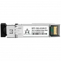 Модуль ALISTAR SFP-10G-LR-BX-D SFP+ 10G BASE-BX 1SM WDM LC 20KM TX1330/RX1270nm DOM