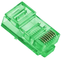 Конектор (100 шт/уп.) Merlion RJ-45 8P8C UTP Cat-5 Q100 Green