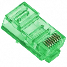 Конектор (100 шт/уп.) Merlion RJ-45 8P8C UTP Cat-5 Q100 Green