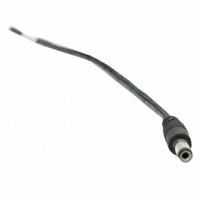 Роз'єм живлення - кабель DC-M (D 5,5x2,5мм) 25см black