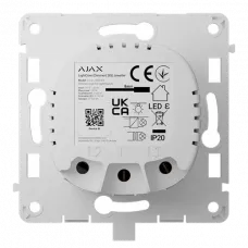 Бездротовий розумний сенсорний димерний вимикач світла Ajax LightCore (Dimmer) [55] (8EU) ASP white