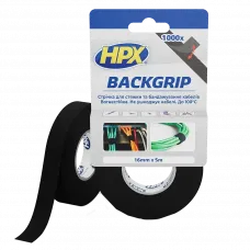 Лента-липучка для бандажа кабелей HPX BACKGRIP BG1605 16х1,25мм 5м