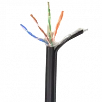 Кабель ATIS UTP 4*2*0.5-CU PE MP кат.5е (UTP медь наружный с несущей проволокой) бухта 305м