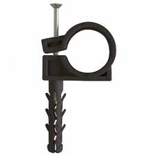 Обойма для труб і кабелю APRO 18-20 мм (пач. 50 шт.) чорна