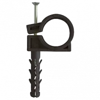 Обойма для труб і кабелю APRO 20-22 мм (пач. 50 шт.) черная