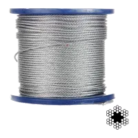 Трос оцинкований APRO 3мм DIN 3055 (6x7) бухта 200м