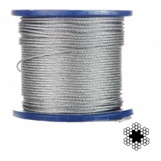 Трос оцинкований APRO 3мм DIN 3055 (6x7) бухта 200м