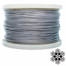 Трос нержавіючий APRO 3 мм DIN 3055 (6х7+1х7) А2 200 м