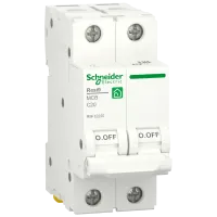 Автоматичний вимикач Schneider Electric RESI9 20 А, 2P, кривая С, 6кА