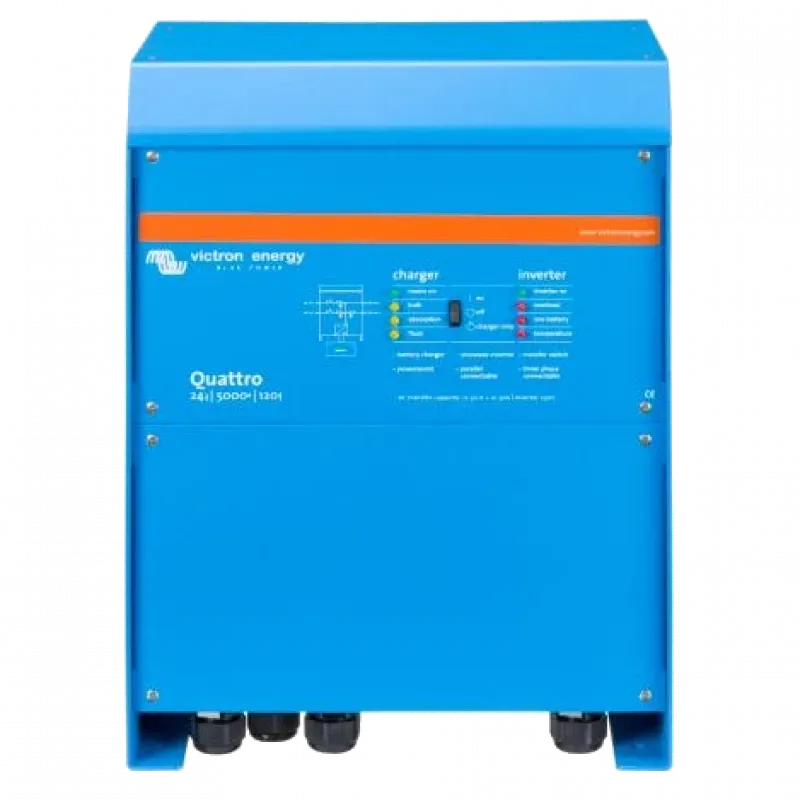 Інвертор VictronEnergy Quattro 24/5000/120-100/100 однофазный чистая синусоида