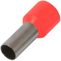 Наконечник втулковий з ізоляцією E0,75-08 красный (100шт)
