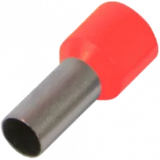 Наконечник втулковий з ізоляцією E0,75-08 красный (100шт)