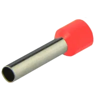 Наконечник втулковий з ізоляцією E6-12 красный (100шт)
