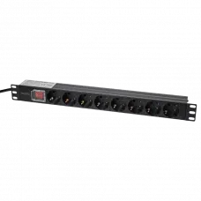 Блок розеток Trinix TRX-PDU/8M-16А Black