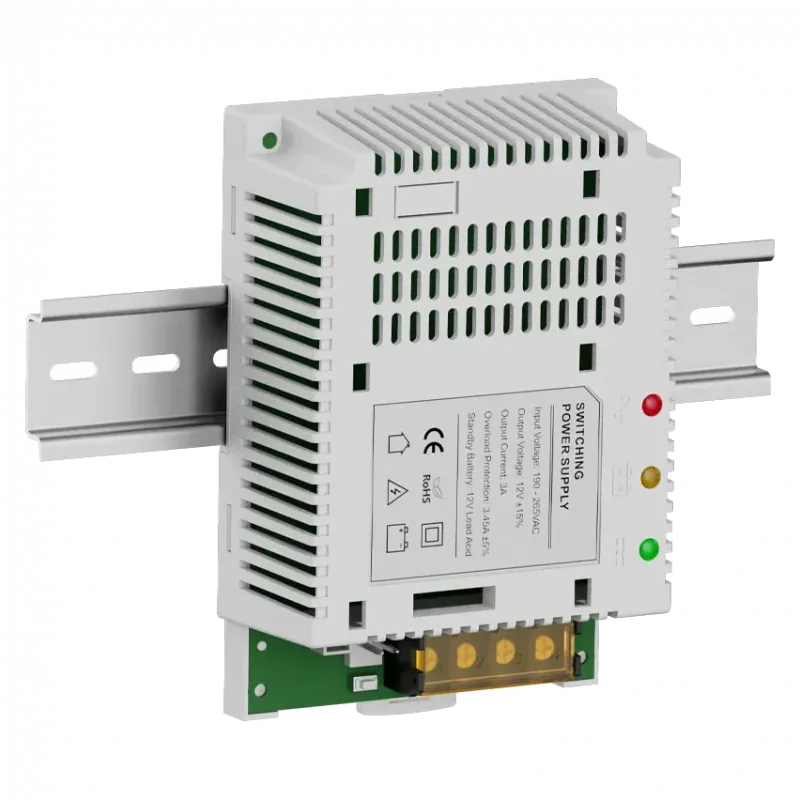 Плата ДБЖ Kraft PSU-1203(LED) с креплением на DIN-рейку