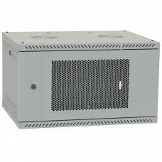 Шафа телекомунікаційна IPCOM 4U 600x350 дверь перфорация (серая)