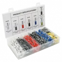 Набір клем/наконечників 1900шт (E0508-500 E2508-250,E1008-350,E1508-300,E4009-60,E7508-400,E6012-40)