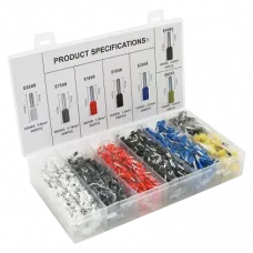 Набір клем/наконечників 1900шт (E0508-500 E2508-250,E1008-350,E1508-300,E4009-60,E7508-400,E6012-40)