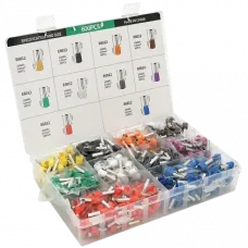 Набір клем/наконечників 2000шт (E0508w-600 E2508b-250,E1008r-350,E1508bl-300,E4009gr-60,E7508gr-400,E6012y-40)